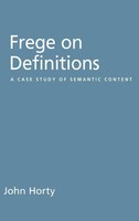 Frege On Definitions | Horty | Buch | Gebunden | Englisch | 2008 | Academic