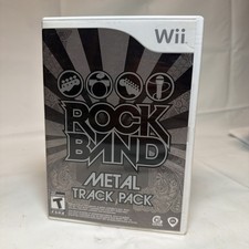 Rock Band Metal Track Pack (Nintendo Wii, 2009) CIB with Manual Complete