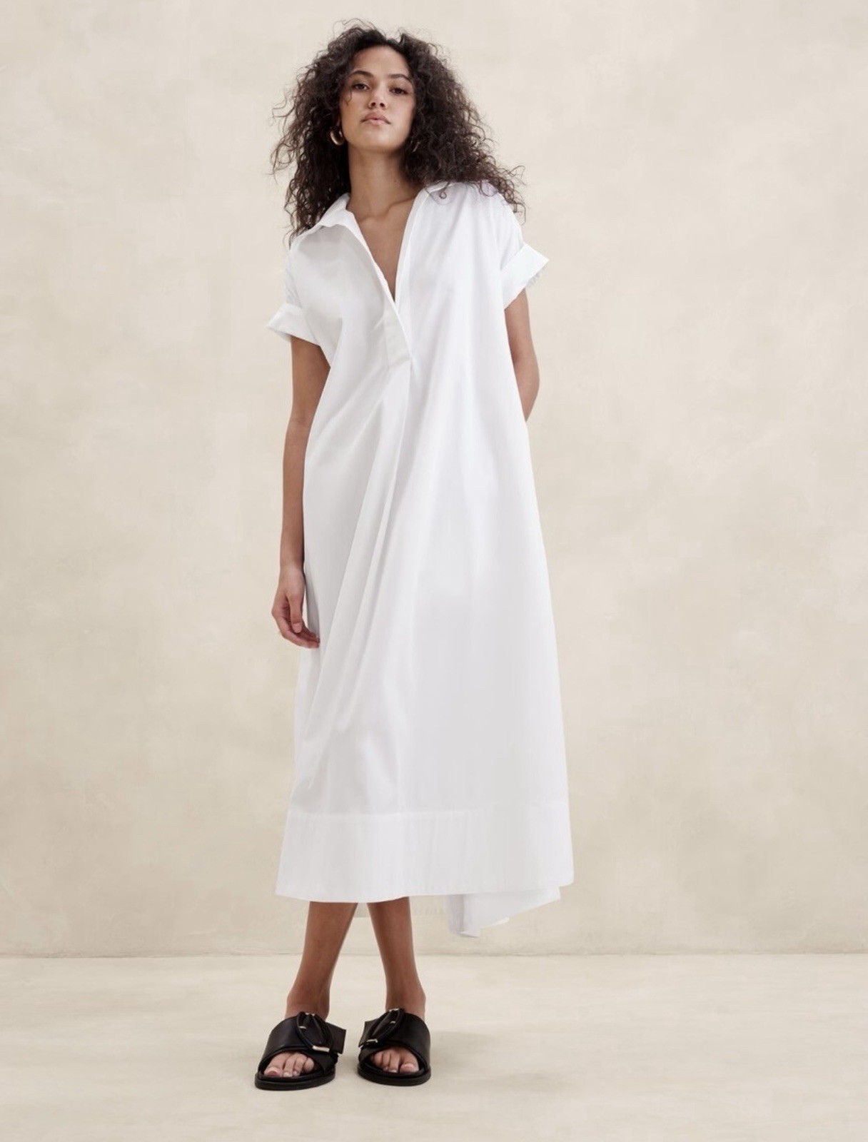 Banana Republic Cruz Poplin Maxi Dress Size XS/S NWT RT$160