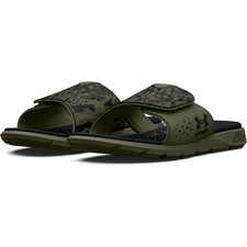 Under Armour 3026153 Women's UA Ignite Pro Freedom Slides, OD Green, Size 7