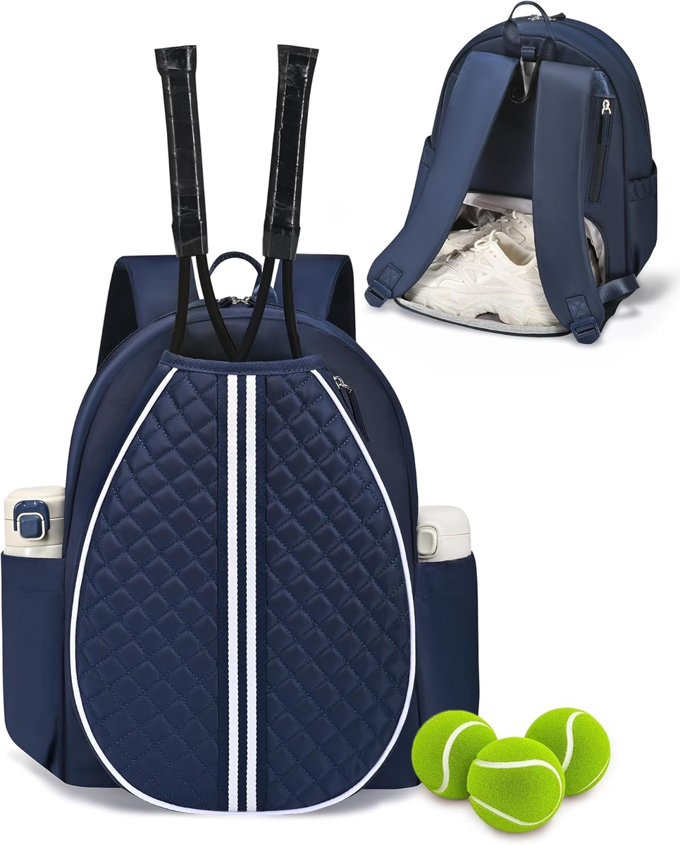 Tennis Bag, Quilted Tennis Sling Crossbody Backpack, Water  display picture 2