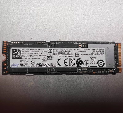 Intel 7600p Series SSDPEKKF512G8L 512GB 2280 M.2 PCIe NVMe Solid