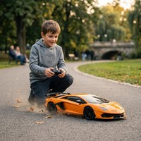 Lamborghini Aventador Svj Rc Auto 1:24 Orange 2,4Ghz Ferngesteuert Modell