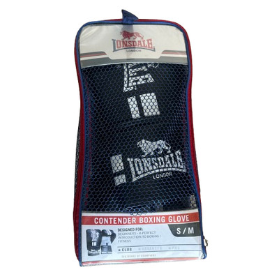 Lonsdale Boxhandschuhe Contender schwarz Gr. S/M Fitness Training Anfänger Level