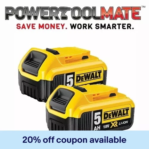 Dewalt DCB184 18v XR 5ah slide battery *TWIN PACK*