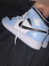 Nike Air Jordan 1 Mid Ice Blue Kid s Size 5Y