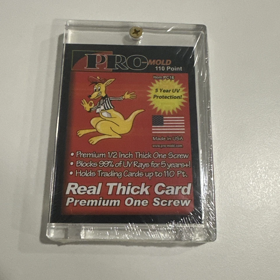 Pro-Mold Real Thick 110pt Trading Card 1-Screw Screwdown UV Holder Protector - Image 2 of 4