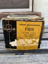 Stancor P-4078 6v Power Transformer NOS