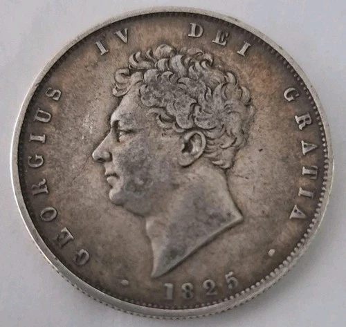 Photo of a 1825 Great Britain Half Crown (1816-1837) from an eBay listing that sold on Jul 14, 2026