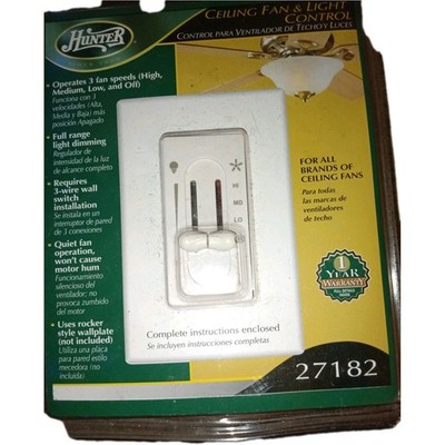 Hunter Ceiling Fan And Light Control Model 27182~ BRAND NEW best deal let's go!!
