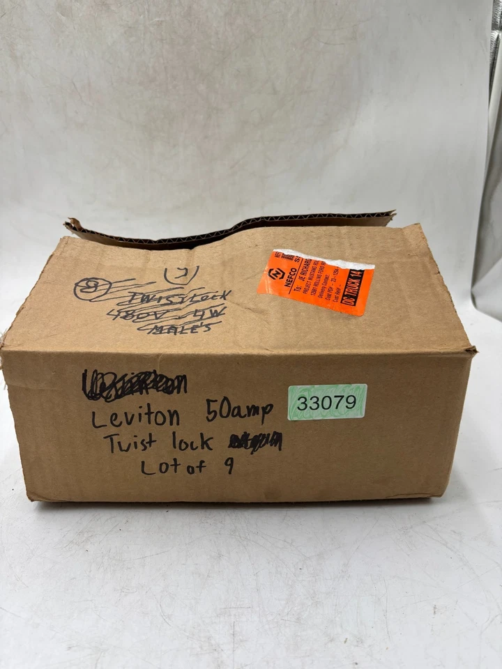Lote de 9 conectores de bloqueo giratorio Leviton 50A Foto 3 de 3