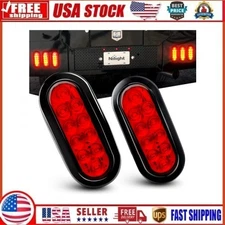 1 Pair New Waterproof Cargo Tail Lights 19*8.5*4.5cm 10LED ABS Material Red