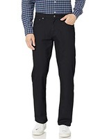 Amazon Essentials Herren Stretch-Twillhose Bequeme Passform Schwarz