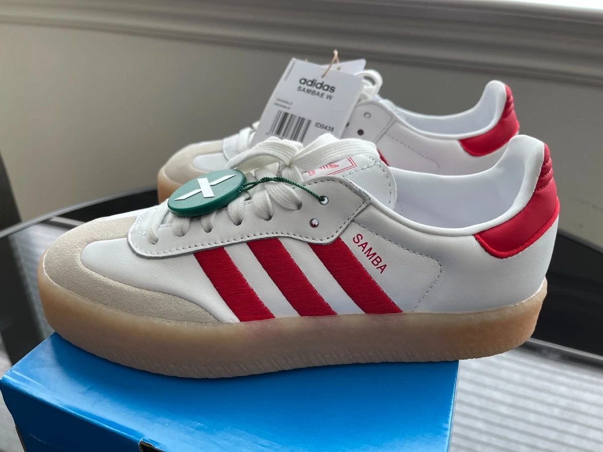 adidas Sambae White Scarlet Gum W for sale | eBay