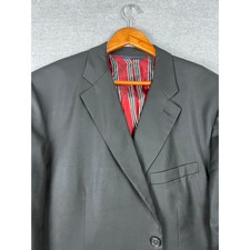 Brooks Brothers Golden Fleece Mens Black Blazer Jacket Custom Tailored 2 Button