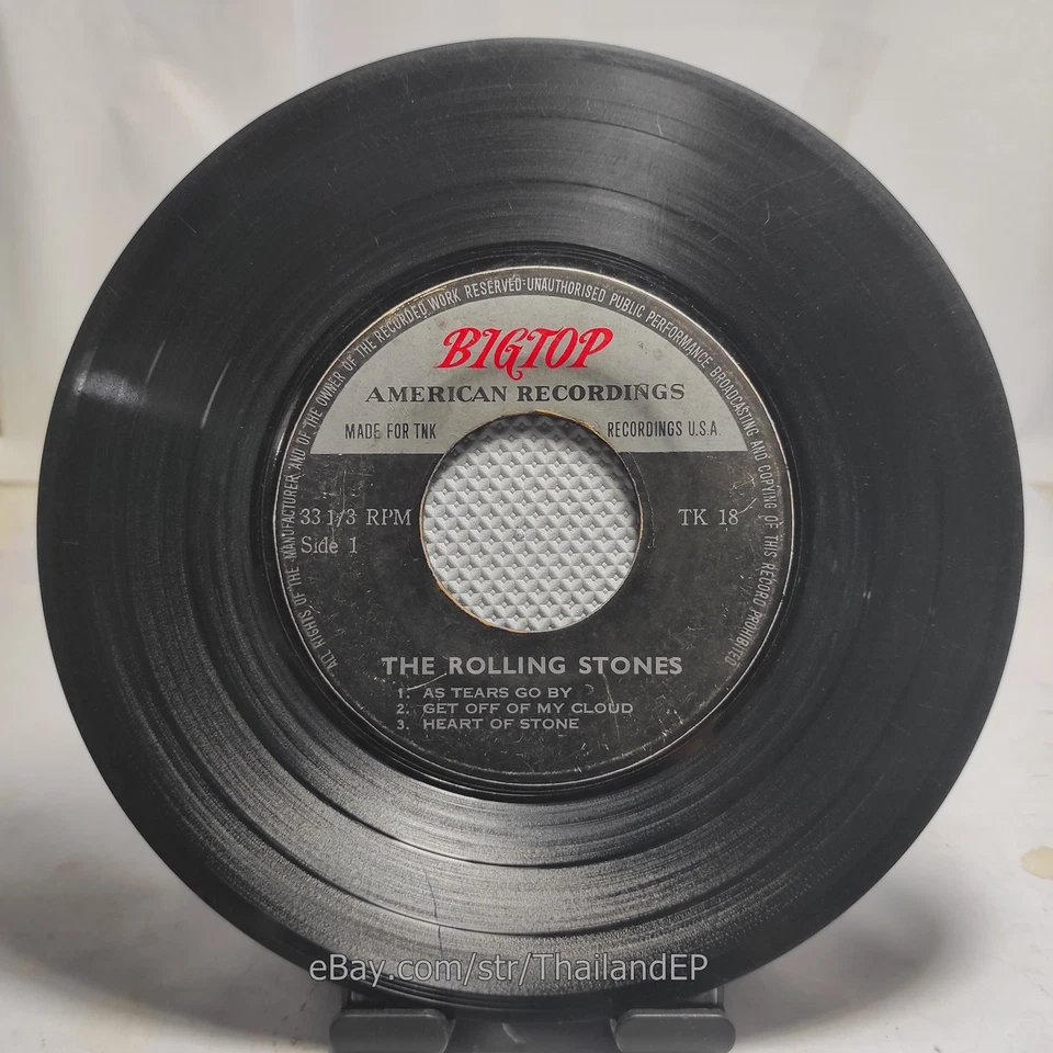 The Rolling Stones - As Tears go By /TK18 No P/S THAI EP 7" THAILAND 33RPM - Image 2 of 4