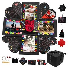 Explosion Box Gifts,Surprise Creative DIY Photo,Exploding Love Box,Love Black 2