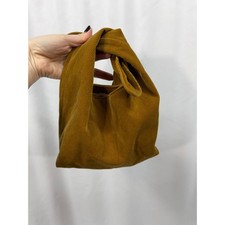 Merit Beauty The Signature Bag Brown Tan Corduroy Makeup Bag Purse