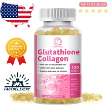 Premium Glutathione Capsules 120pcs,Improve skin ,Support glowing hair&nails