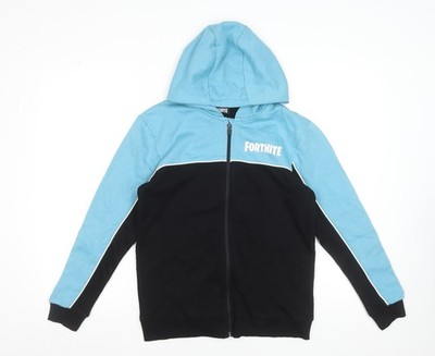 Fortnite Teens Hoodie blau schwarz Full Zip L Baumwollmischung