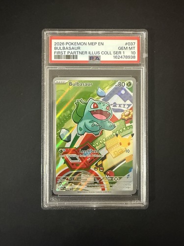 2026 POKEMON MEP EN-ME BLACK STAR PROMO #037 BULBASAUR PSA 10