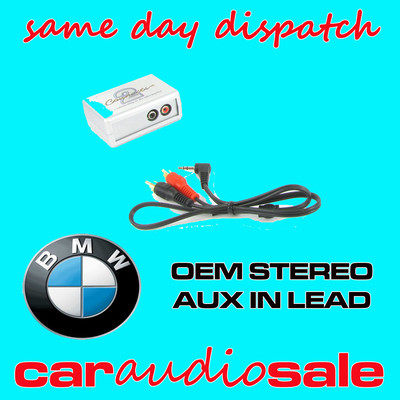 BMW 3 5 7 Series X5 Mini aux adapter lead 3.5mm jack in car iPod MP3 CTVBMX001