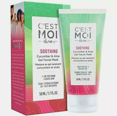 C'EST MOI IT'S ME SOOTHING CUCUMBER & ALOE GEL FACIAL MASK BRAND NEW IN BOX