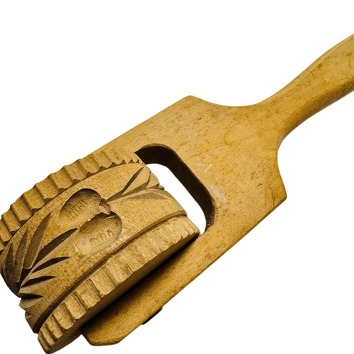 Wooden Vintage Springerle Cookie / Butter Roller or Curler 10 1/4 Inch - Picture 2 of 8