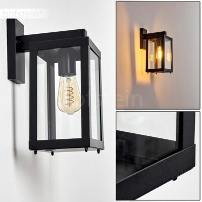 Glas Terrassen Balkon Haus Tür Einfahrt Hof Leuchten Außen Wand Lampen schwarz