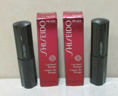 SHISEIDO LACQUER ROUGE # PK 425 .2 OZ (LOT OF 2) ***NWB