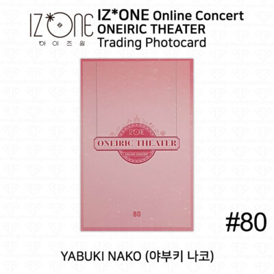 IZ*ONE 2020 Oneiric Theater 2nd Online Concert Trading card Yabuki