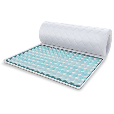 Topper 140x200 cm Matratzenauflage mit RavineBlue-Schaum Höhe 4 cm Schoner H4