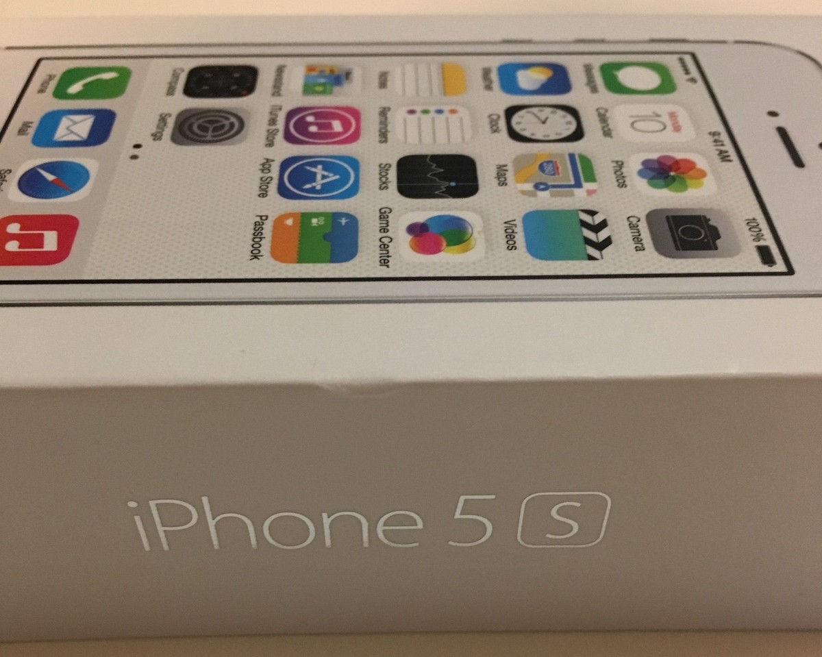 iPhone 5S Original Retail Box - Silver -16G - **EMPTY BOX