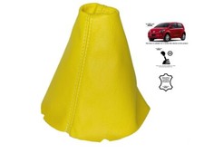 Schaltmanschette Schaltsack Fur Volkswagen UP! 2011-16 Leder Gelb