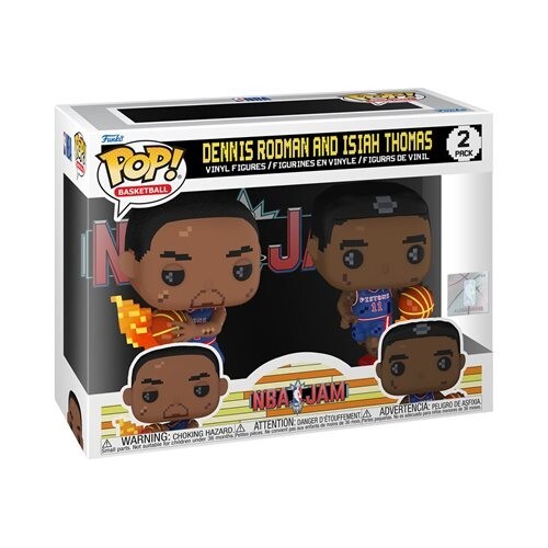 Funko POP! NBA Jam 8-Bit Basketball DENNIS RODMAN / ISIAH