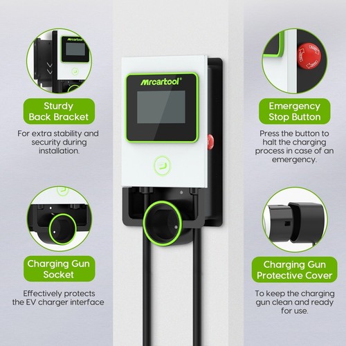 MRCARTOOL S311 8m EV Ladegerät 7KW Typ 2 32A Ladestation Elektroauto Charger - Bild 9 von 15