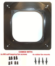 120mm to 200mm Computer Fan Adapter Converter Change Mounting Flange Flow PC Mod