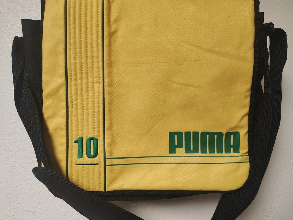 Bolso de hombro/bolso mensajero Puma #10 amarillo y verde Foto 2 de 4
