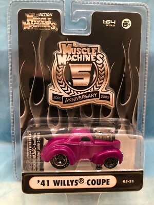 41 WILLYS COUPE PURPLE MUSCLE MACHINES 1/64 