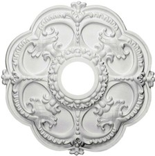 Rotherham Ceiling Medallion Fully Primed Ready for Paint Lightweight Ceiling