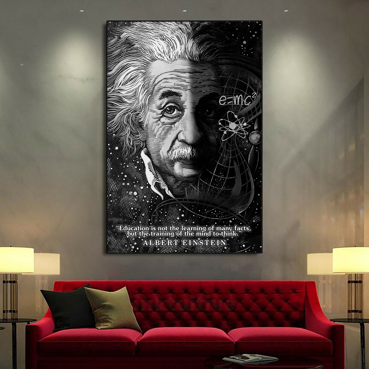 Albert Einstein Mindset Classroom Education Vertical Horizontal