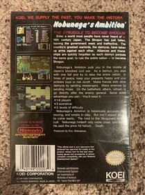 NES Nobunaga's Ambition Nintendo BRAND NEW Sealed H-Seam ULTRA RARE Vintage