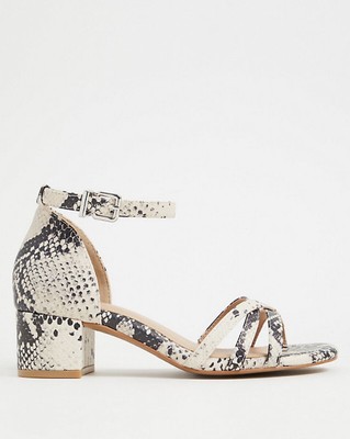 faux leather strappy sandals