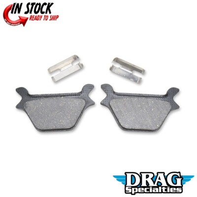 Drag Specialties Organic Rear Brake Pads Harley Sportster Dyna FXR ...