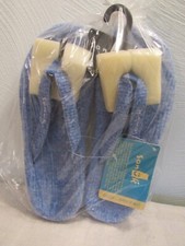 NWT SANUK YOGA CHIA blue ribbed Flip Flops Sandals WOMENS SZ 6