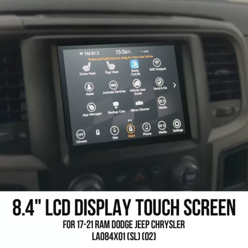 REPLACEMENT 8.4" 17-23 UCONNECT 4C UAQ LCD DISPALY TOUCH SCREEN RADIO NAVIGATION - Picture 5 of 15