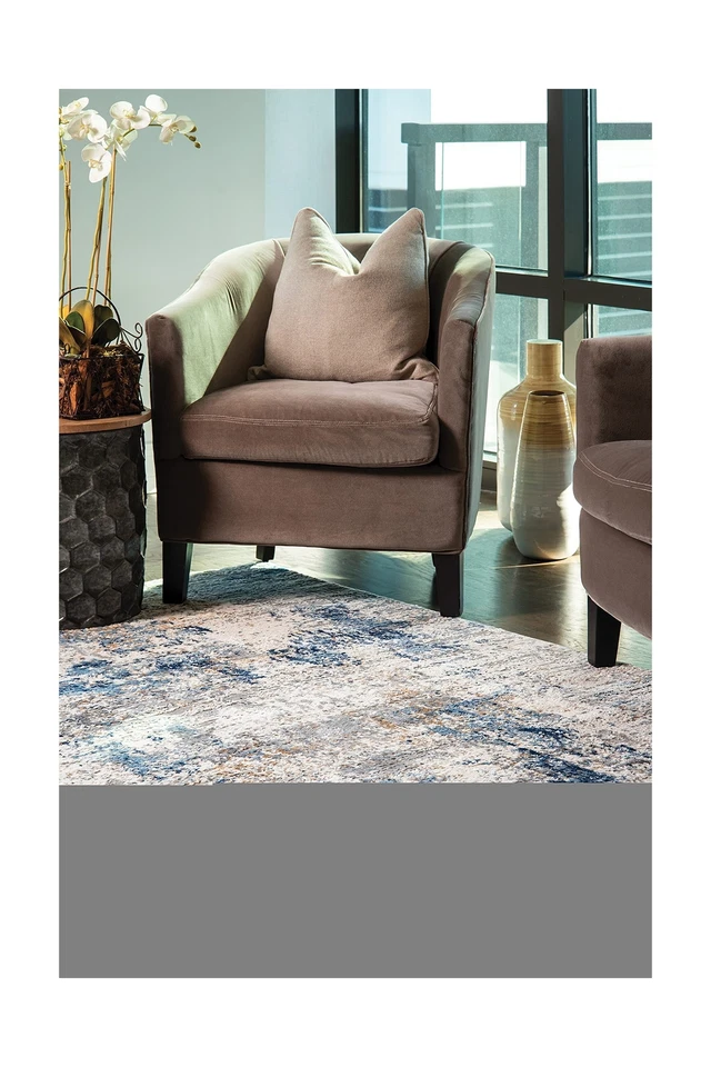 United Weavers Eternity Elixir Blue Oversize Rug 7'10" x 10'6" 7'10" x 10'6" - Image 3 of 4