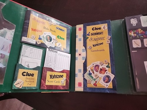 MB Family Game Night Book & Game Set Scrabble Clue Sorry Yahtzee 2001 - Picture 4 of 10