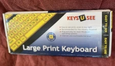 Pre Owned Large Print Keyboard For Windows Operating Systems With Original Box