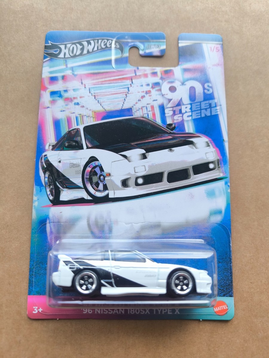 HOT WHEELS HW 90 STREET SCENE 96 NISSAN 180SX TYPE X WHITE BLACK 1